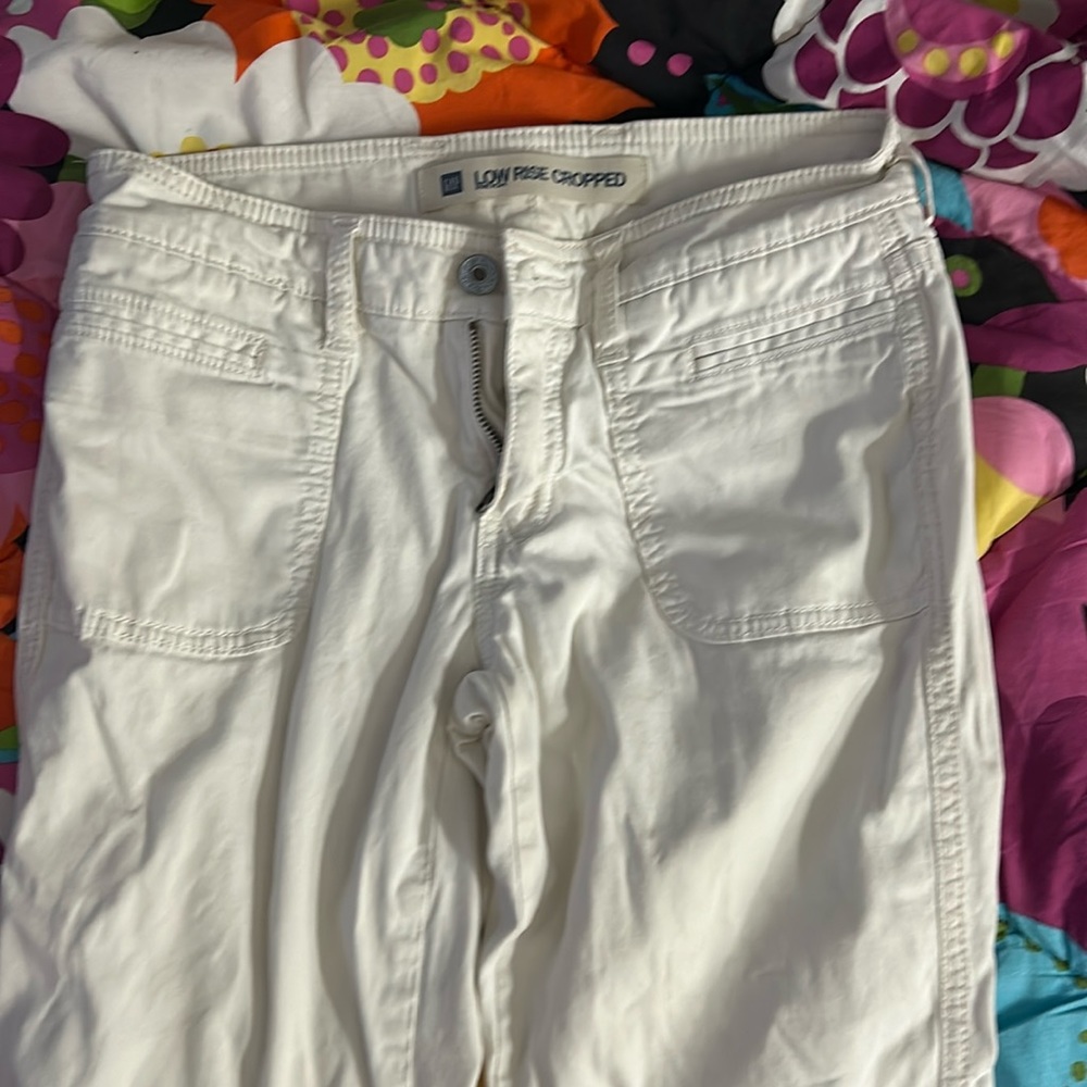 Gap white skinny jean pants
